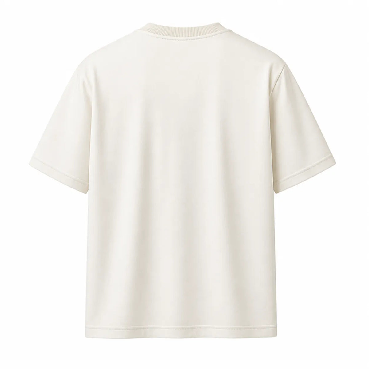 G-Thangz Men's Premium Crew Neck T-Shirt Off White Regular Fit Short Sleeve Medium (M)