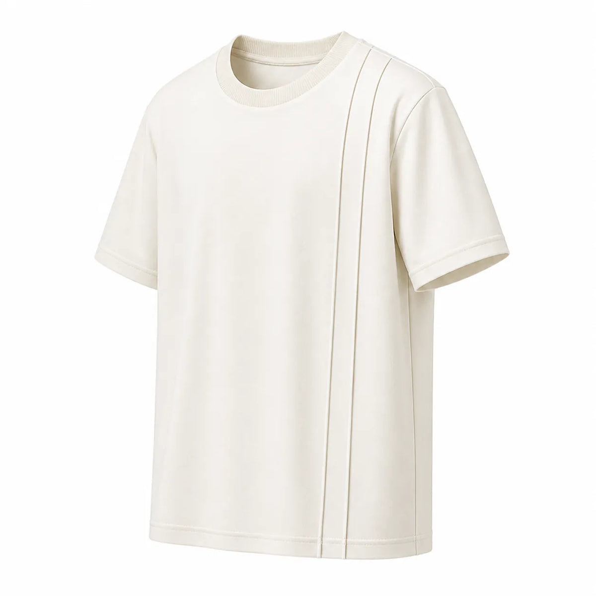 G-Thangz Men's Premium Crew Neck T-Shirt Off White Regular Fit Short Sleeve Medium (M)