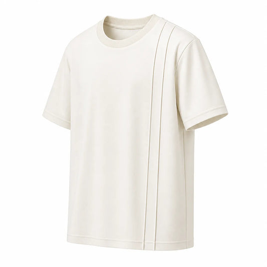 G-Thangz Men's Premium Crew Neck T-Shirt Off White Regular Fit Short Sleeve Medium (M)